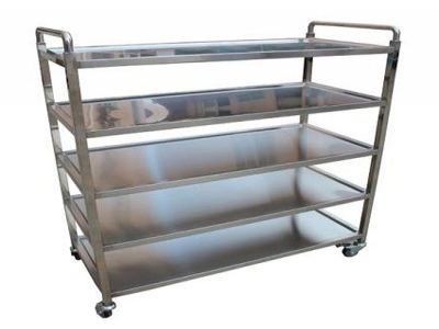 Cargo turnaround trolley (stainless steel, multi-storey)